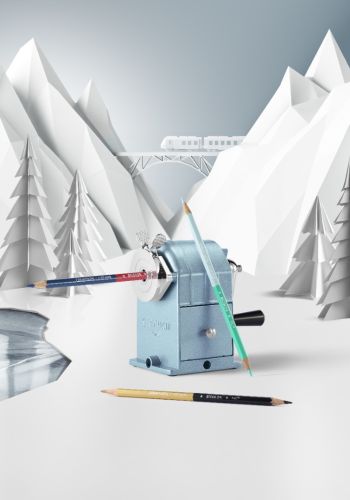瑞士卡達 CARAN D'ACHE 阿爾卑斯霜雪 Alpine Frost 系列 2025 聖誕 限量版 金屬削鉛筆機