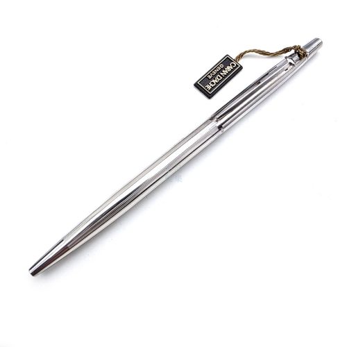 ☆福利品☆ =筆桿有刻印= CARAN D’ACHE 卡達 老款 Epée(劍形筆夾)鍍銀條紋 原子筆