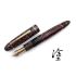 德國 MONTBLANC 萬寶龍 帝王系列 149 18k金 鋼筆 職人昆陽 漆塗『 石潮 Garnet Tide 』18 B尖