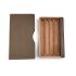 小品雅集 實木 皮革 攜帶型 四入 雪茄盒(大地棕)