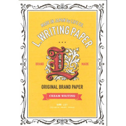 日本 LIFE L.WRITING PAPER A5便箋（米白橫線內頁）