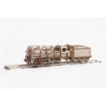 烏克蘭UGEARS 木製自我推進模型 - 蒸汽火車頭 Locomotive with Tender