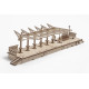 烏克蘭UGEARS 木製自我推進模型 - 車站月台 Railway Platform