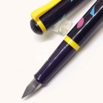 德國 Pelikan 百利金 老西德時期 twist 色彩鋼筆No.10（黑桿黃夾彩色幾何紋）