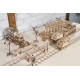 烏克蘭UGEARS 木製自我推進模型 - 車站月台 Railway Platform