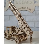 烏克蘭UGEARS 木製自我推進模型 - 消防雲梯車 Fire Ladder Truck