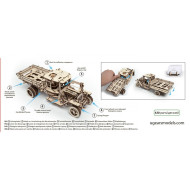 烏克蘭UGEARS 木製自我推進模型 - 四輪驅動卡車 Truck UGM-11 烏克蘭UGEARS 木製自我推進模型 - 四輪驅動卡車 Truck UGM-11