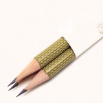 德國 Graf von Faber-Castell 繩紋飾 三入一組 The perfect pencil 補充用完美鉛筆（Oliver Green 橄欖綠）