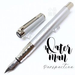 法國 Waterman 透視系列 鋼筆(漆砂銀白夾款) 法國 Waterman 透視系列 鋼筆(漆砂銀白夾款)