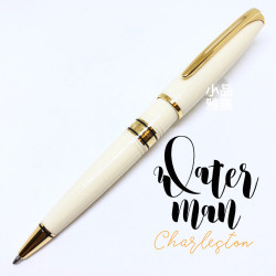 法國 Waterman Charleston 查理斯登系列 原子筆(白桿金夾款) 法國 Waterman Charleston 查理斯登系列 原子筆(白桿金夾款)