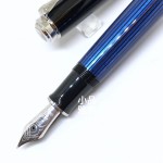 德國 Pelikan 百利金 M805 帝王系列 鋼筆（藍條銀夾）
