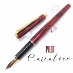 日本 PILOT 百樂 Cavalier 二代 大理石花紋 鋼筆（黑紅）