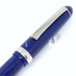 日本 Platinum 白金 #3776 賽璐珞 海洋藍 14k 鋼筆