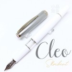 德國 CLEO Skribent classic metal piston 活塞鋼筆(white白)
