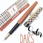 日本 Sailor 寫樂 DAKS 聯名 限定款 14K金 鋼筆（咖啡色款）