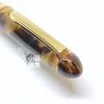 日本 Platinum 白金 #3776 賽璐珞 玳瑁 14K 鋼筆 