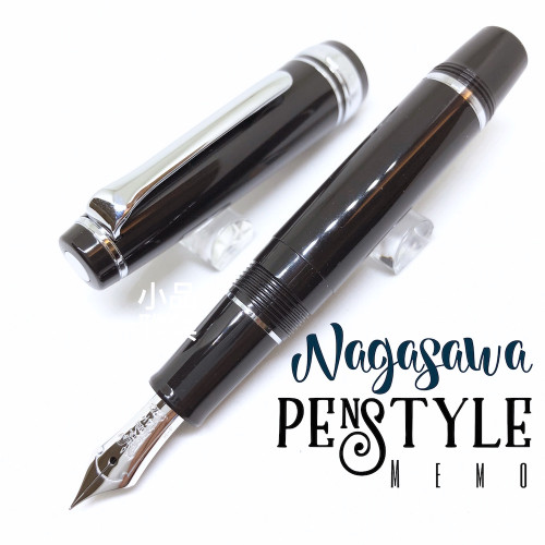 日本 NAGASAWA PenStyle Memo14K 風見雞 迷你鋼筆(黑色)