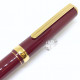 日本 PLATINUM 白金 美巧 18K金 鋼筆(酒紅色)
