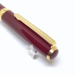 日本 PLATINUM 白金 美巧 18K金 鋼筆（酒紅色）