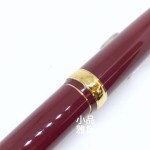 日本 PLATINUM 白金 美巧 18K金 鋼筆（酒紅色）