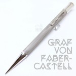 德國 Graf von Faber-Castell 繩紋飾綢緞紋 Light Grey灰色自動鉛筆
