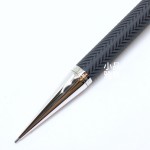 德國 Graf von Faber-Castell 繩紋飾綢緞紋 Anthracite 黑色自動鉛筆