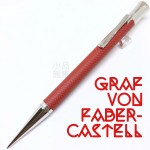 德國 Graf von Faber-Castell 繩紋飾 0.7mm自動鉛筆（紅色）
