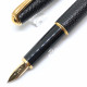 日本 Platinum 白金 14k金 羊皮筆桿 鋼筆(黑色款)