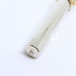 日本 Platinum 白金 925純銀 銀無垢 直紋 鋼筆