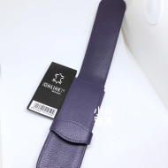 德國 online 小牛皮 二支裝皮質壓紋 筆袋(紫藍色) 德國 online 小牛皮 二支裝皮質壓紋 筆袋(紫藍色)