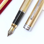 日本 Platinum 白金 復古鍍金雕花 鋼筆（PK-1200）