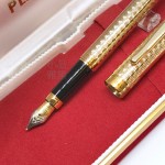 日本 Platinum 白金 復古鍍金雕花 鋼筆（PK-1500）