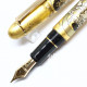 日本 Platinum 白金 金沢箔 風神雷神 14k 鋼筆