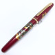 日本 Platinum 白金 近代蒔繪 双龍 鋼筆(紅色)
