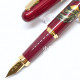 日本 Platinum 白金 近代蒔繪 双龍 鋼筆(紅色)