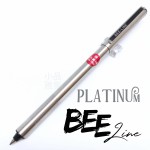 日本 Platinum 白金 老款BEE-LINE 特殊出芯 不鏽鋼原子筆
