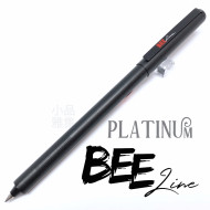 日本 PLATINUM 白金 老款BEE-LINE  霧黑原子筆 日本 PLATINUM 白金 老款BEE-LINE  霧黑原子筆
