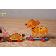 烏克蘭UGEARS 木製自我推進模型 - 4 Kids 益智著色系列 著色喵喵&汪汪 Kitty and Puppy 烏克蘭UGEARS 木製自我推進模型 - 4 Kids 益智著色系列 著色喵喵&汪汪 Kitty and Puppy