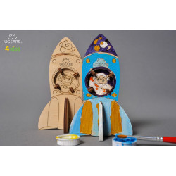烏克蘭UGEARS 木製自我推進模型 - 4 Kids 益智著色系列 著色咻咻小火箭 Rocket 烏克蘭UGEARS 木製自我推進模型 - 4 Kids 益智著色系列 著色咻咻小火箭 Rocket