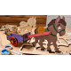 烏克蘭UGEARS 木製自我推進模型 - 4 Kids 益智著色系列 著色小毛驢 Donkey