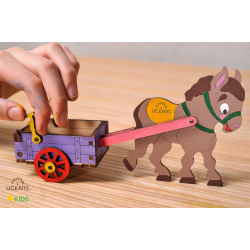 烏克蘭UGEARS 木製自我推進模型 - 4 Kids 益智著色系列 著色小毛驢 Donkey 烏克蘭UGEARS 木製自我推進模型 - 4 Kids 益智著色系列 著色小毛驢 Donkey