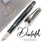 派克 Parker Duofold 大多福 新世紀 黑桿白夾 鋼筆
