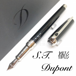 法國 S.T. DUPONT 都彭 LINE D Black lacquer & palladium 14K鋼筆(新款 MEDIUM系列) 法國 S.T. DUPONT 都彭 LINE D Black lacquer & palladium 14K鋼筆(新款 MEDIUM系列)