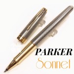 派克 Parker 新款Sonnet 卓爾系列 純銀格紋金夾 鋼珠筆