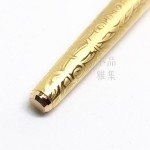 日本 Platinum 白金雕刻 14K金 鋼筆（鍍金-唐草） 