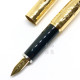 日本 Platinum 白金雕刻 14K金 鋼筆(鍍金-竹雞)
