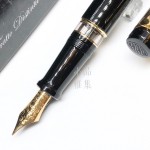 義大利 AURORA  OPTIMA DÉCO 金色純銀筆蓋 18K鋼筆