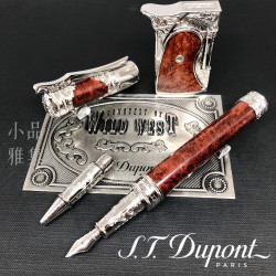 法國 S.T. DUPONT 都彭 THE WILD WEST 征服西部限量系列 全球限量88組 石楠木 18K金 鋼筆組 (附打火機及筆套) 法國 S.T. DUPONT 都彭 THE WILD WEST 征服西部限量系列 全球限量88組 石楠木 18K金 鋼筆組 (附打火機及筆套)