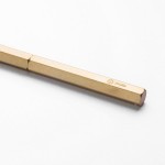 臺灣 Y studio：物外設計 文字的重量 黃銅 旋轉原子筆（細款）