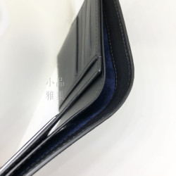 法國 S.T. DUPONT 都彭 黑色七卡 真皮水波紋 中夾(雙層鈔票夾)180347 法國 S.T. DUPONT 都彭 黑色七卡 真皮水波紋 中夾(雙層鈔票夾)180347